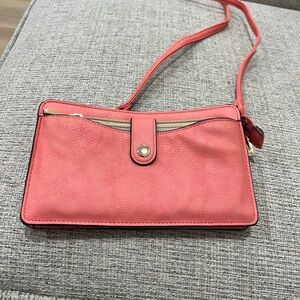 Charming Charlie Coral Crossbody Bag